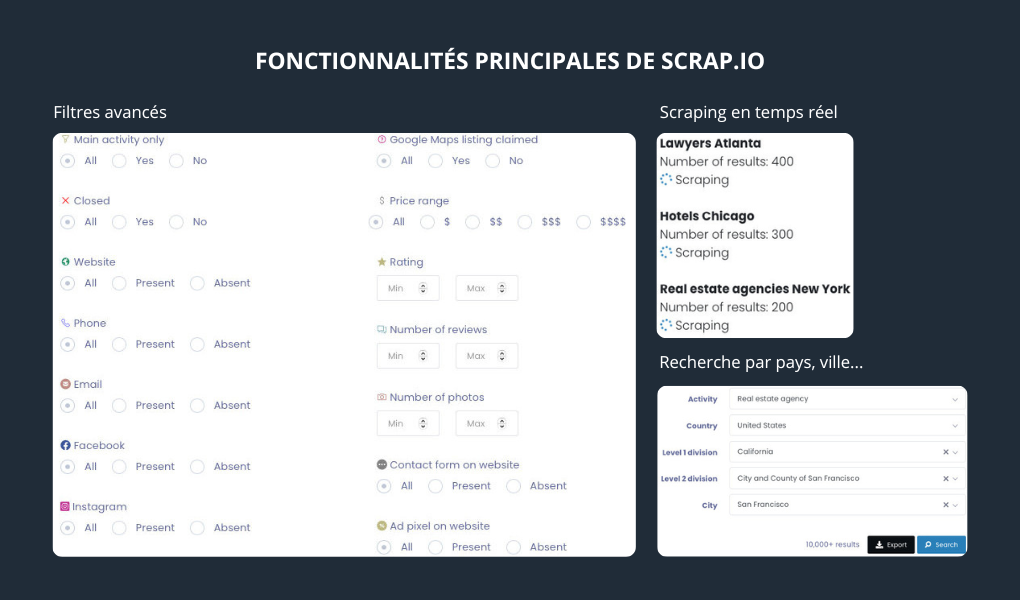 scrap.io fonctionnalités et avis